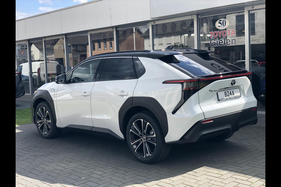 Toyota Bz4x 71,4 kWh 3-Fase Premium Bi-Tone + Panoramisch dak | JBL, Dodehoekherkenning, Leer, Parkeersensoren, Eerste eigenaar
