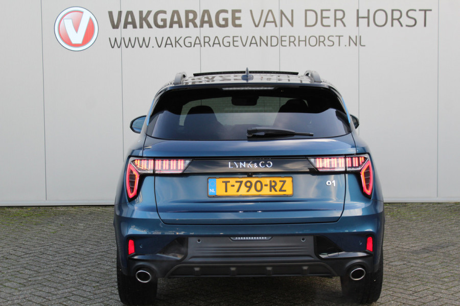 Lynk & Co 01 1.5-180pk. Luxe hybride rijden voor een reëel bedrag ! Trekgewicht 1.800kg ! Autm. airco, navigatie, telefoonvoorb., metallic lak, LM wielen, elektr. panodak, camera 360gr., adaptieve cruise cntrl., LED verlichting, Apple carplay/Android auto etc etc