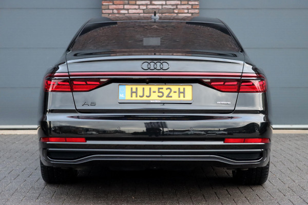 Audi A8 60 TFSI e Quattro S-Line | Luchtvering | ACC | Bang&Olufsen | Massage | Stoelventilatie | HUD | Zonnerollo's | Soft-Close | Hulppakket Tour + Plus | Voorklimatisering | Matrix-LED | Contourstoelen voor |