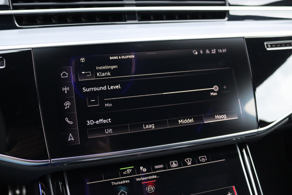 Audi A8 60 TFSI e Quattro S-Line | Luchtvering | ACC | Bang&Olufsen | Massage | Stoelventilatie | HUD | Zonnerollo's | Soft-Close | Hulppakket Tour + Plus | Voorklimatisering | Matrix-LED | Contourstoelen voor |