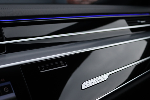 Audi A8 60 TFSI e Quattro S-Line | Luchtvering | ACC | Bang&Olufsen | Massage | Stoelventilatie | HUD | Zonnerollo's | Soft-Close | Hulppakket Tour + Plus | Voorklimatisering | Matrix-LED | Contourstoelen voor |