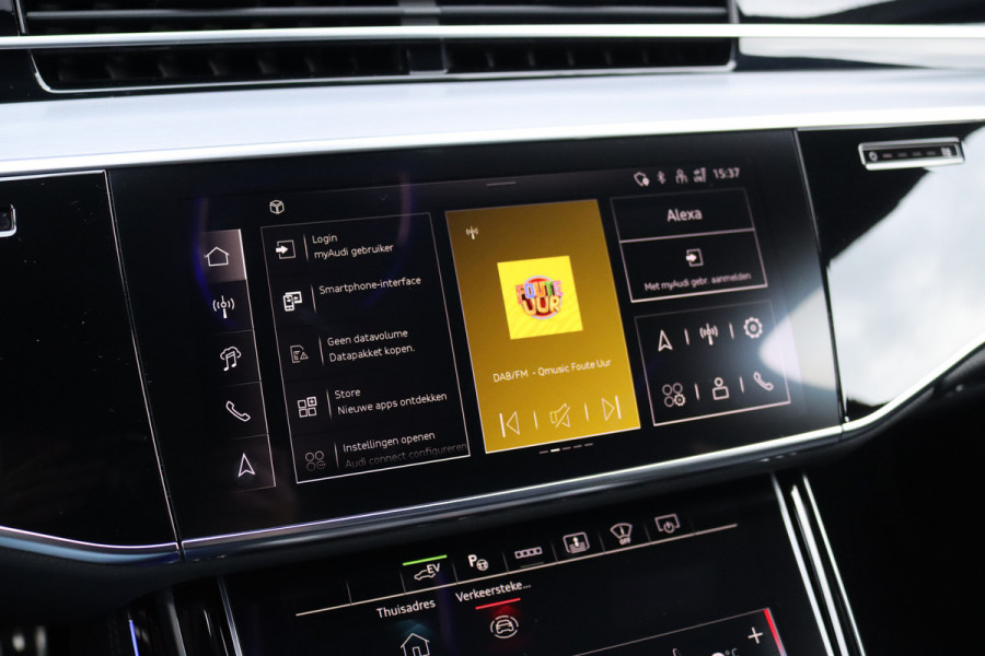 Audi A8 60 TFSI e Quattro S-Line | Luchtvering | ACC | Bang&Olufsen | Massage | Stoelventilatie | HUD | Zonnerollo's | Soft-Close | Hulppakket Tour + Plus | Voorklimatisering | Matrix-LED | Contourstoelen voor |