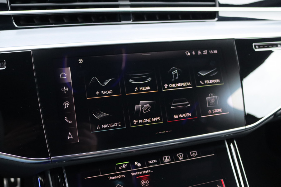 Audi A8 60 TFSI e Quattro S-Line | Luchtvering | ACC | Bang&Olufsen | Massage | Stoelventilatie | HUD | Zonnerollo's | Soft-Close | Hulppakket Tour + Plus | Voorklimatisering | Matrix-LED | Contourstoelen voor |