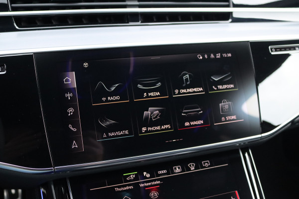 Audi A8 60 TFSI e Quattro S-Line | Luchtvering | ACC | Bang&Olufsen | Massage | Stoelventilatie | HUD | Zonnerollo's | Soft-Close | Hulppakket Tour + Plus | Voorklimatisering | Matrix-LED | Contourstoelen voor |