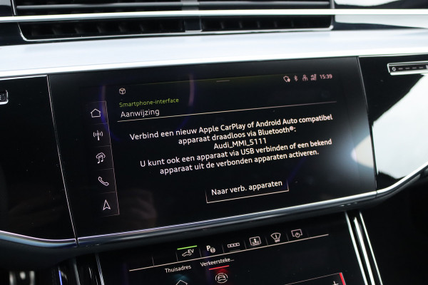 Audi A8 60 TFSI e Quattro S-Line | Luchtvering | ACC | Bang&Olufsen | Massage | Stoelventilatie | HUD | Zonnerollo's | Soft-Close | Hulppakket Tour + Plus | Voorklimatisering | Matrix-LED | Contourstoelen voor |