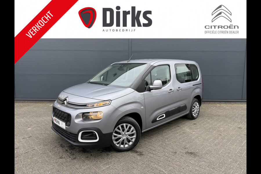Citroën Berlingo 110pk Feel (Airco - Navigatie via APP - Parkeersensoren - Cruise Controle - 2x schuifdeuren)