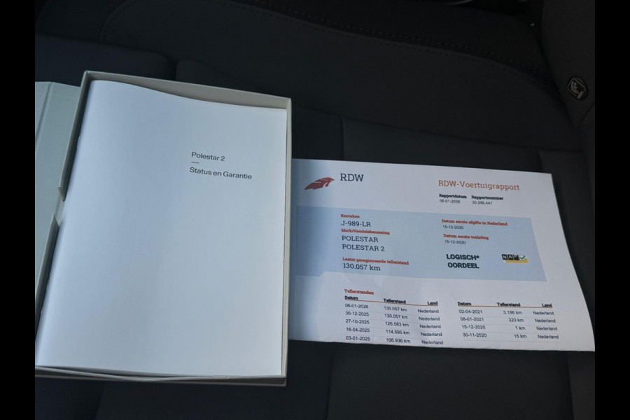 Polestar 2 Long Range Dual Motor 409 pk Launch Edition 78kWh, panoramadak, 20 inch, 1 e eigenaar, NL auto met nap