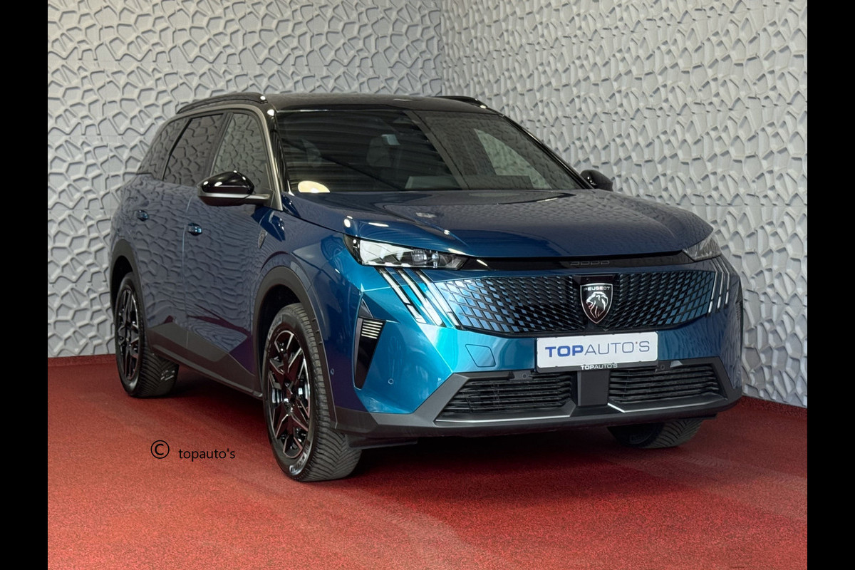 Peugeot 5008 1.2 HYBRID 145 GT NIEUWE AUTO 7PERS OPENDAK STOEL/STUUR VERW. ELEK.KLEP LED 7P 7 Persoons