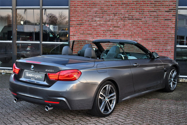 BMW 4 Serie Cabrio 440i M-Sport H/K Carplay HUD El-zetels 19inch NL-auto