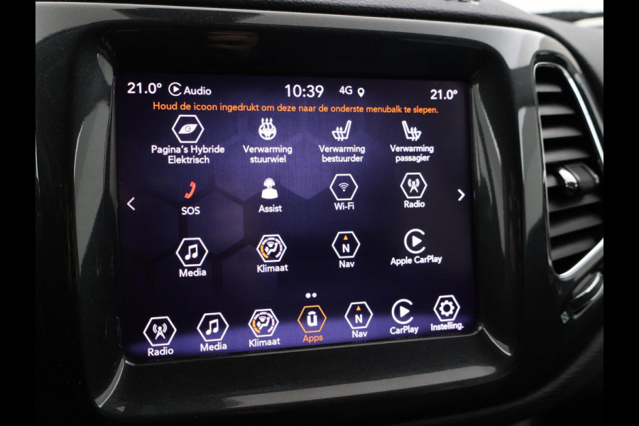 Jeep Compass 4xe 240 PK PLUG-IN HYBRID 4X4 TRAILHAWK + TREKHAAK | VOL LEDER | ALPINE | CARPLAY | DAB | STOEL/STUURWIELVERW.