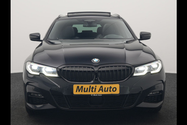 BMW 3 Serie Touring 330e M Sport Plug In Hybrid 293pk Dealer O.H. PHEV | Trekhaak Af Fabriek | Panodak | Head Up | Adaptive Cruise | 360 Camera | Laser LED | Lederen Sportstoelen Memory & Verwarmd | Apple Carplay | Sfeerverlichting | 19"L.M |