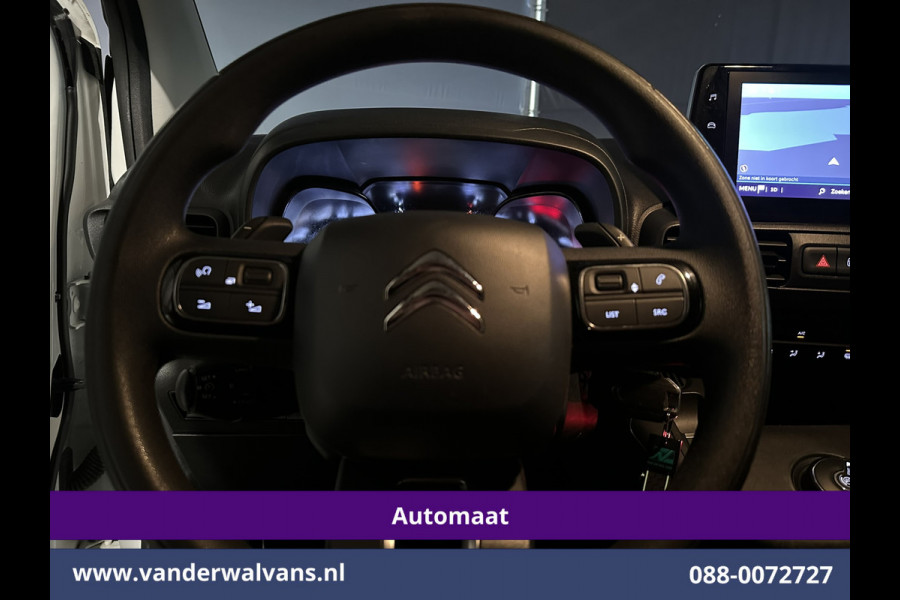 Citroën Berlingo 1.2 PureTech 131pk Automaat L1H1 Inrichting Euro6 Airco | 3-Zits | Camera | Navigatie | Apple Carplay Android Auto, Cruisecontrol, Parkeersensoren, Bijrijdersbank