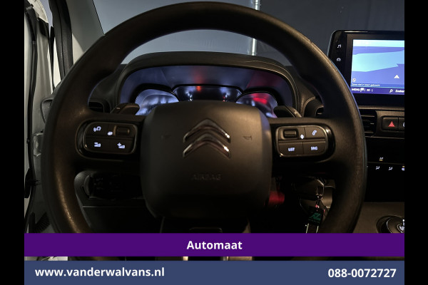 Citroën Berlingo 1.2 PureTech 131pk Automaat L1H1 Inrichting Euro6 Airco | 3-Zits | Camera | Navigatie | Apple Carplay Android Auto, Cruisecontrol, Parkeersensoren, Bijrijdersbank