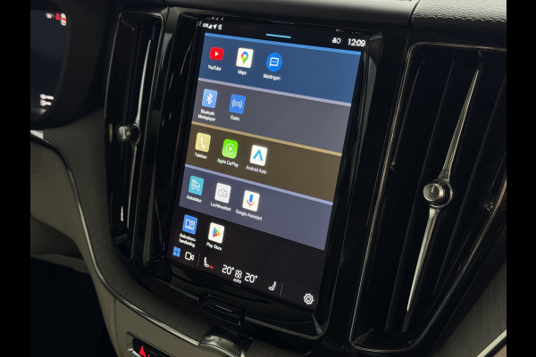 Volvo XC60 2.0 T6 350 PK CREME.LEER PHEV SCHUIFDAK AWD ULTRA BRIGHT LONG RANGE PANO HARMAN/KARDON HEADUP ELEK.KLEP phev . panorama pano