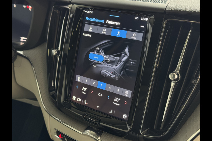 Volvo XC60 2.0 T6 350 PK CREME.LEER PHEV SCHUIFDAK AWD ULTRA BRIGHT LONG RANGE PANO HARMAN/KARDON HEADUP ELEK.KLEP phev . panorama pano