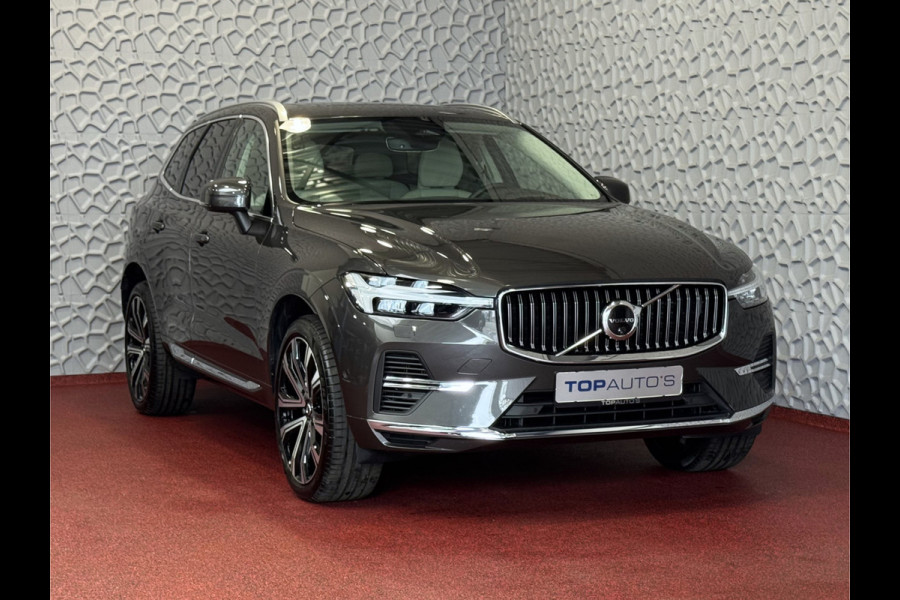 Volvo XC60 2.0 T6 350 PK CREME.LEER PHEV SCHUIFDAK AWD ULTRA BRIGHT LONG RANGE PANO HARMAN/KARDON HEADUP ELEK.KLEP phev . panorama pano