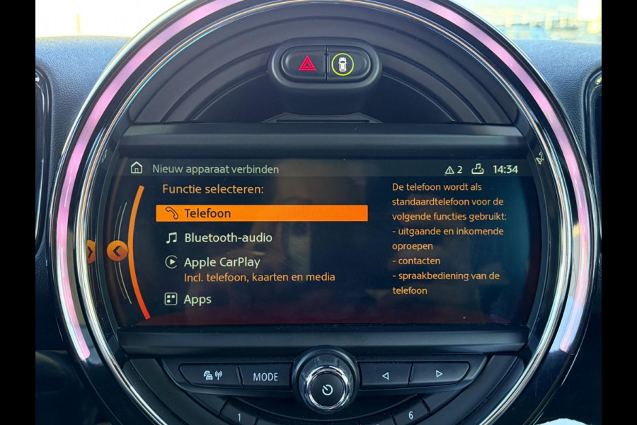 MINI Countryman Cooper S E ALL4 Hybride 224pk – Pano Winterpakket Carplay Camera Led Navi Leder Pdc ACC