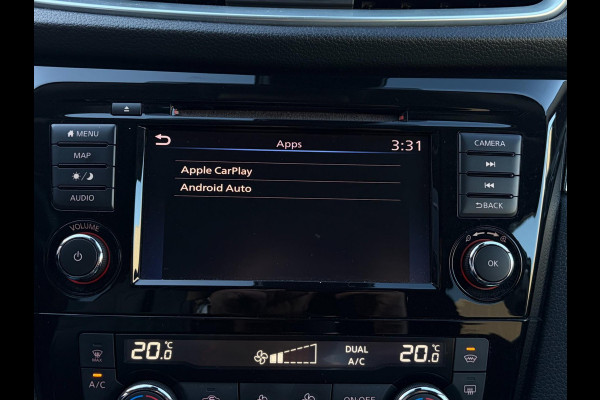 Nissan QASHQAI 158PK Aut. 360° Camera Trekhaak Pano Stoelverw. Lane Assist Navi Climate Pdc Winterpack Isofix Comfortstoelen