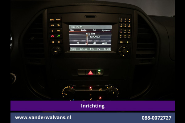 Mercedes-Benz Vito 114 CDI 136pk L2H1 Inrichting Euro6 Airco | Camera | LM velgen | Cruisecontrol | Trekhaak | Stoelverwarming Dakdragers, Parkeersensoren, Bijrijdersbank, Achterklep