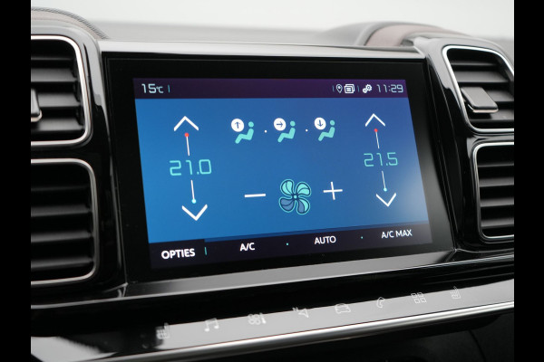 Citroën C5 Aircross 1.6 Shine Plug In Hybrid 225pk Dealer O.H PHEV | Panodak | Adaptive Cruise | 360 Camera | Lederen Comfortstoelen Massage & Memory | Keyless | Blis | Apple Carplay | Virtual | Navigatie | DAB | 19"L.M |