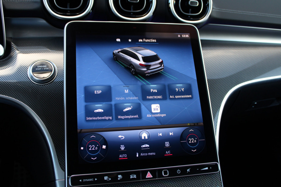 Mercedes-Benz C-Klasse 300 e AMG Line | DODE HOEK | KEYLESS | ELEK TREKHAAK | CAMERA | AMBIENTLIGHT |