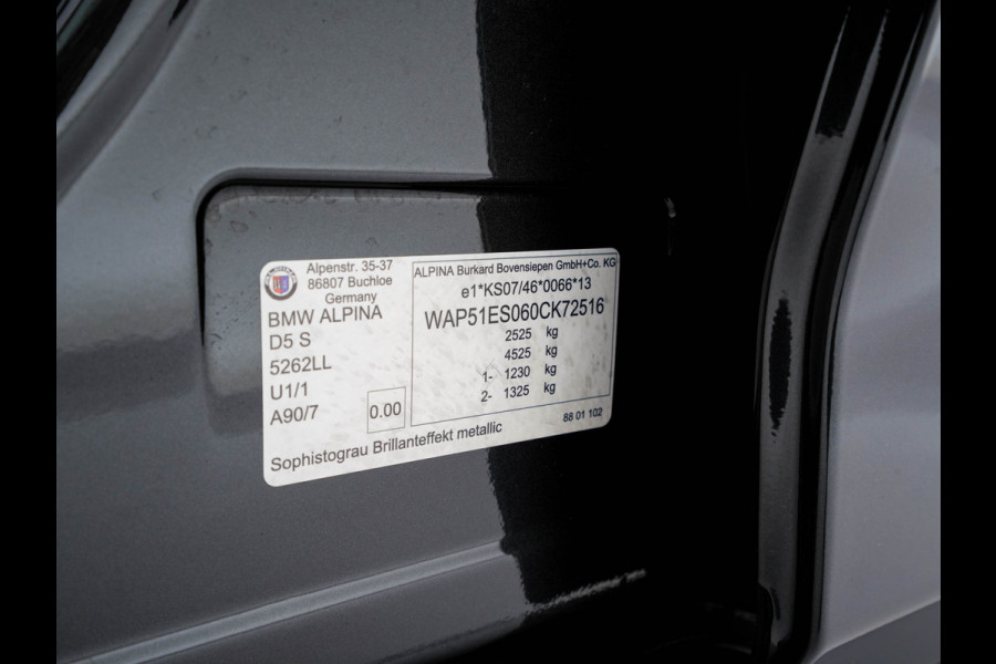 Alpina BMW ALPINA D5 S "Limousine nr.121" ALLRAD Aut. *PANO | LEATHER | HARMAN/KARDON | FULL-LED | ADAPTIVE-CRUISE | MEMORY-PACK | DIGI-COCKPIT | CAMERA | NAVI-FULLMAP | HEATED-COMFORTSEATS | AMBIENTLIGHT | SHIFTPADDLES |  TOWBAR | DAB | ..