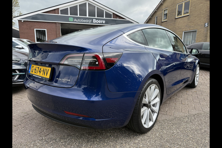 Tesla Model 3 Long Range AWD 75 kWh SOH 94.2%, 59239km, Pano-dak, 19''Lmv, Camera