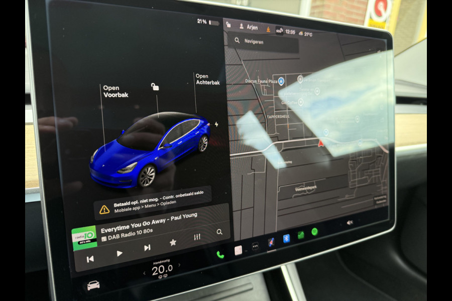 Tesla Model 3 Long Range AWD 75 kWh SOH 94.2%, 59239km, Pano-dak, 19''Lmv, Camera