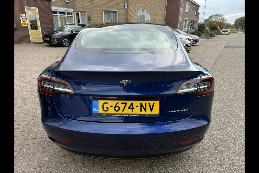 Tesla Model 3 Long Range AWD 75 kWh SOH 94.2%, 59239km, Pano-dak, 19''Lmv, Camera