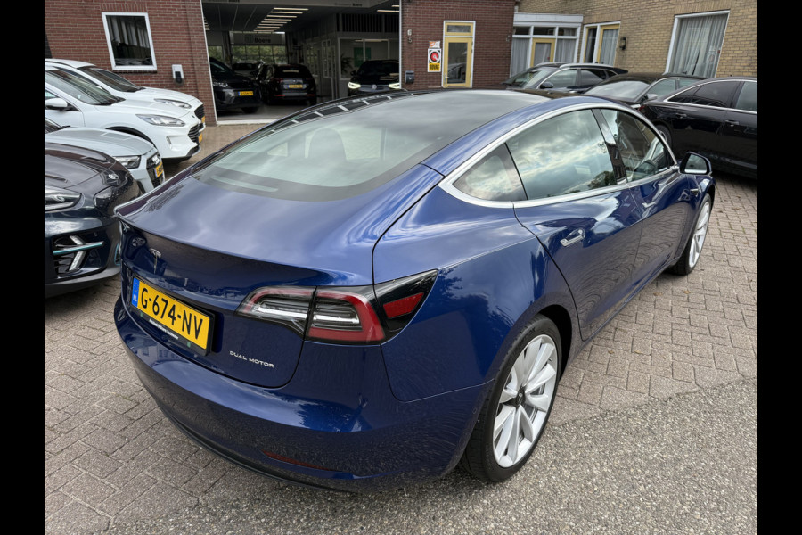 Tesla Model 3 Long Range AWD 75 kWh SOH 94.2%, 59239km, Pano-dak, 19''Lmv, Camera
