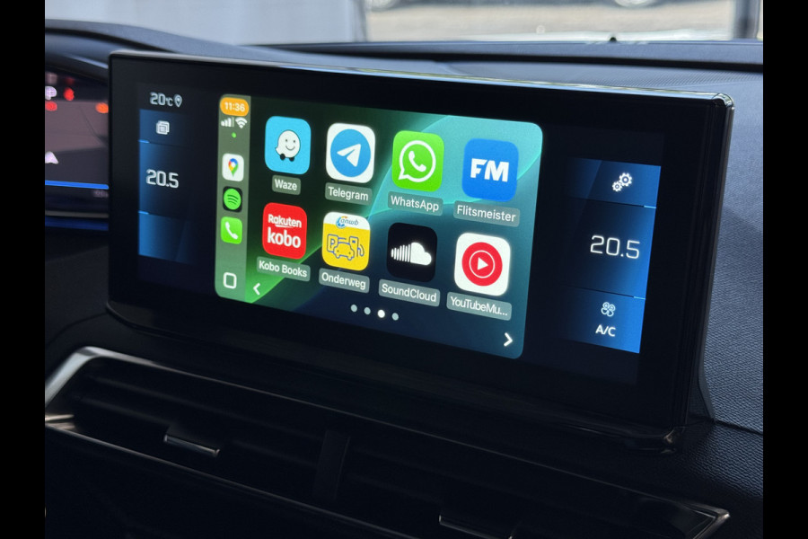 Peugeot 5008 1.2 130PK ALLURE PACK 7PERS NAVI CAMERA ZWARTE HEMEL LED LMV 7P 7 Persoons