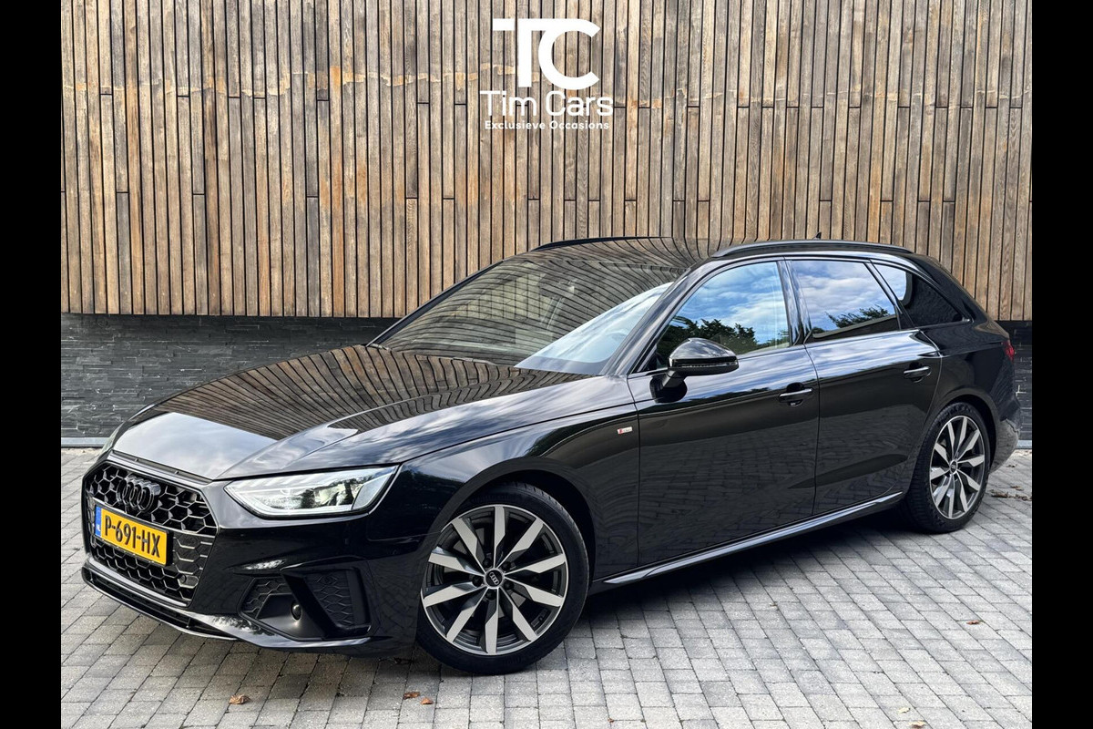 Audi A4 Avant 35 TFSI S edition Competition Automaat | Zwart optiek | Stoelverwarming | Google Navigatie | Apple CarPlay | Getint glas |