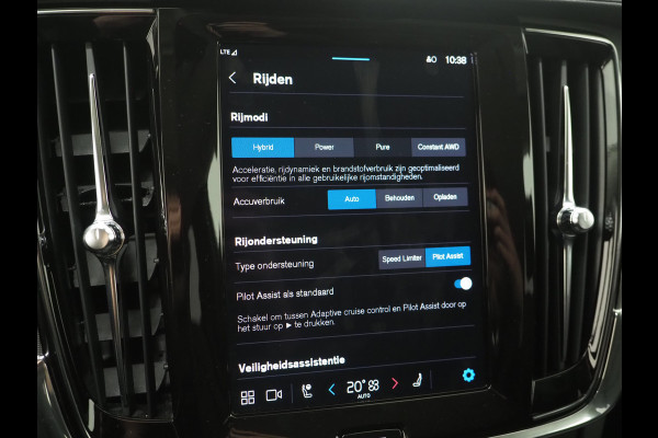 Volvo V90 2.0 T6 Plug-in hybrid AWD Plus Dark Long Range | Pilot Assist | Leder | Harman/Kardon | Trekhaak | Camera | BLIS | Keyless | Carplay