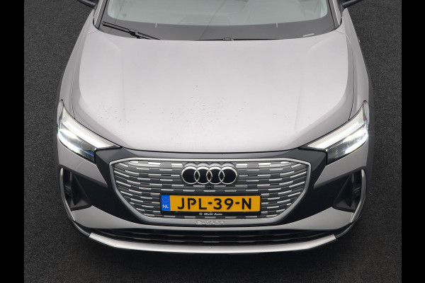 Audi Q4 e-tron 50 quattro S-Line 77 kWh 299pk Dealer O.H. Incl. BTW | Panodak | SOH 93,2% | Lederen Sportstoelen Verwarmd | 20"L.M  | Navigatie | Cruise Control | Virtual | DAB | Taifungrau Metallic |