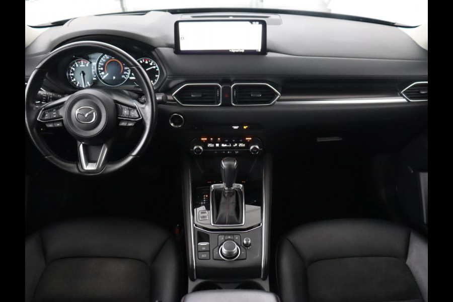 Mazda CX-5 2.0 SkyActiv-G 165 Sportive | Leder/Alcantara | Trekhaak | Head-Up | Adaptive cruise | 360 Camera | Stoel & stuurverwarming | Navigatie | Full LED | Keyless | Carplay | 19'' lichtmetalen velgen