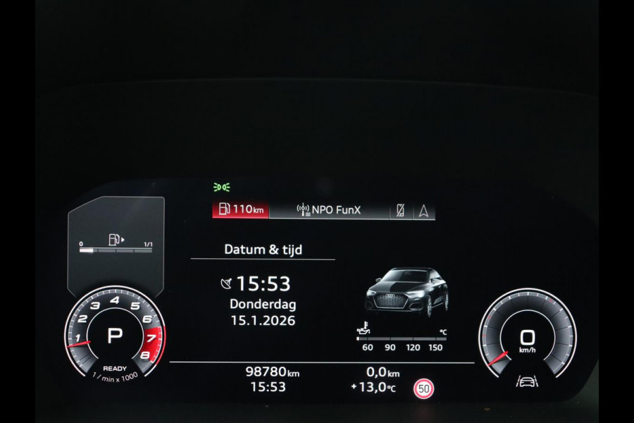 Audi A3 35 TFSI S edition | Carplay | Navigatie | Sportstoelen | Half leder | Full LED | Camera | Virtual Cockpit | 19'' | Climate control | Bluetooth | Cruise control | S Line