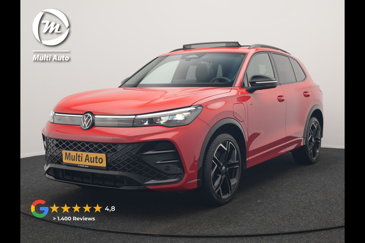 Volkswagen Tiguan 1.4 TSI eHybrid R-Line Business Plug In Hybrid 272pk Dealer O.H. PHEV | Trekhaak Af Fabriek | Panodak | Lederen Sportstoelen Massage & Memory & Ventilatie | 20"L.M | 360 Camera | Harman&Kardon | Adaptive Cruise | Stuur Verwarmd | IQ Light |