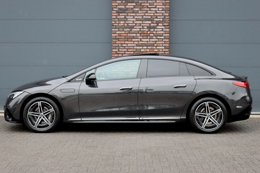 Mercedes-Benz EQE 350+ AMG Line 91 kWh | Panoramadak | Distronic | Rijassistentiepakket | Memory | Leder | Camera | Stoelverwarming V+A | Keyless Go | Nightpakket |