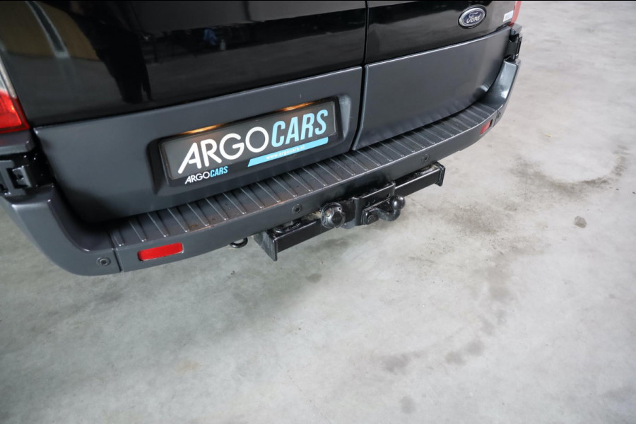 Ford Transit 350 2.0 TDCI L2/H2 Trend AWD 4X4 170PK ZWART AIRCO TREKHAAK CRUISE 12/2018 LEASE V/A € 112,- pm INRUIL MOGELIJK