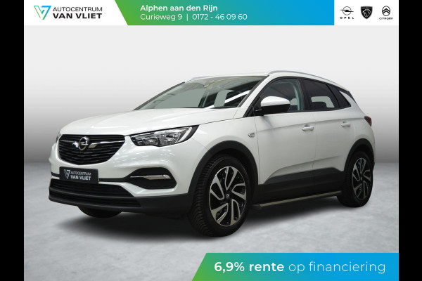 Opel Grandland X 1.2 Turbo Business + 130 PK | NAVIGATIE & CARPLAY | ACHTERUITRIJCAMERA MET SENSOREN | E.C.C. | SIDE STEPS | 19" L.M.V. MET ALL SEASON BANDEN |