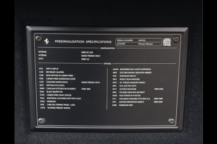 Ferrari Roma 3.9 V8 HELE | Full carbon - Magneride - Pass Display