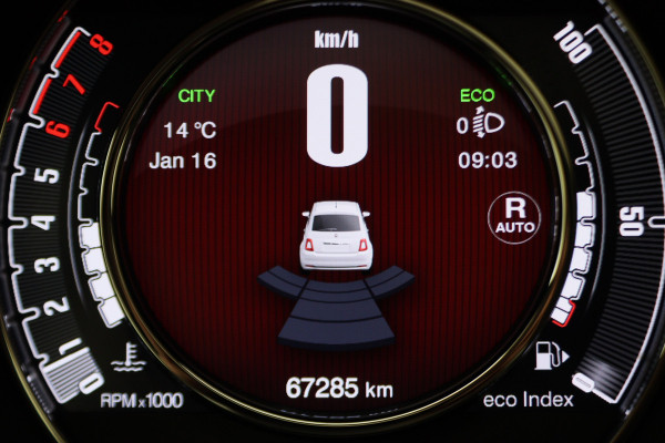 Fiat 500 1.2 Automaat Panoramadak, Cruise,