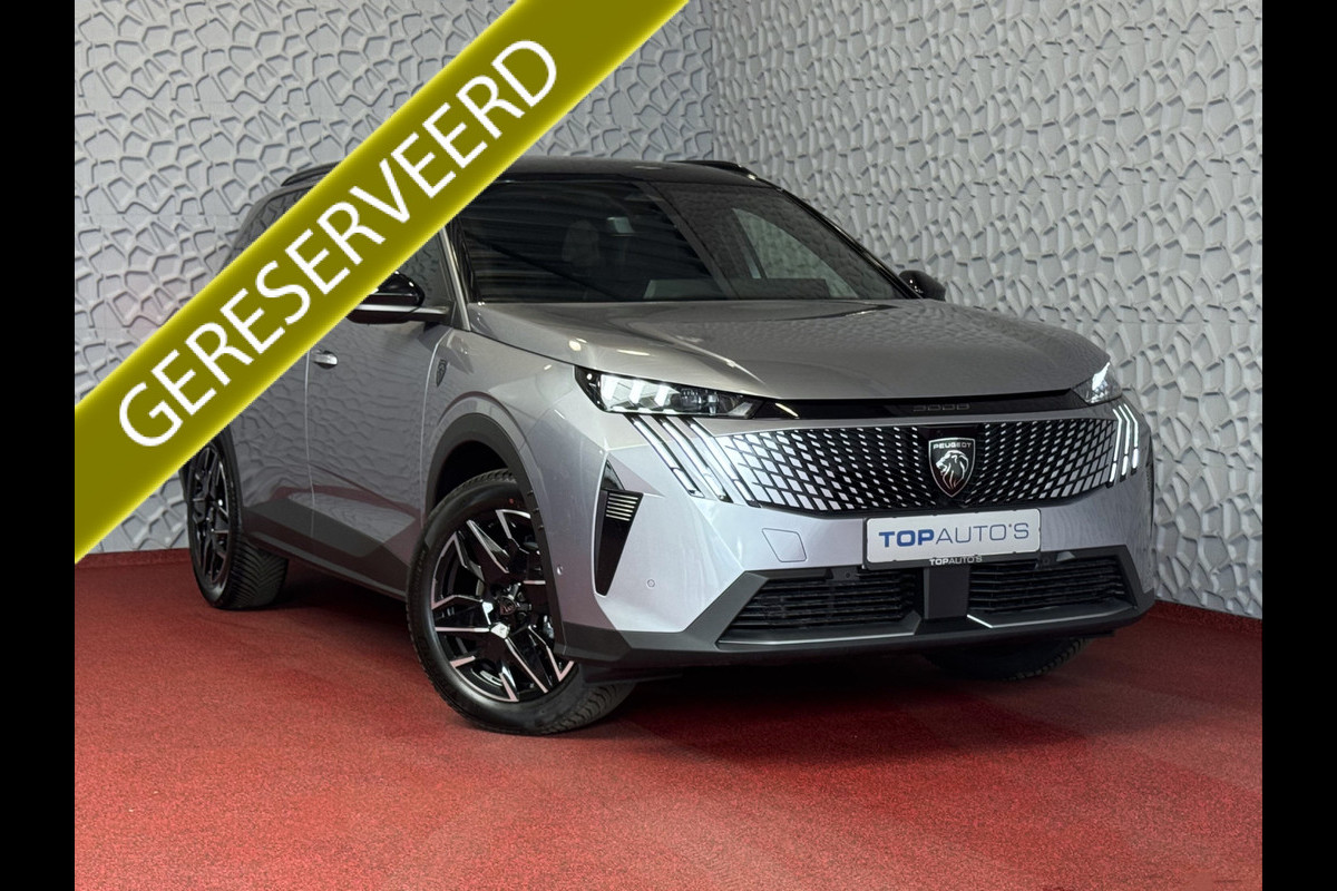 Peugeot 5008 1.2 HYBRID 145 GT GLAZENDAK 7PERS STOEL/STUUR VERW. ELEK.KLEP LED 7P 7 Persoons