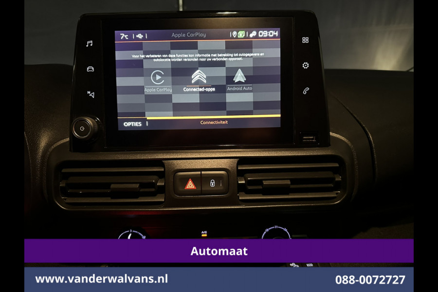 Citroën Berlingo 1.2 PureTech 131pk Automaat **BPM Vrij voor particulier** L1H1 Euro6 Airco | 3-Zits | Camera | Navigatie | Apple Carplay Android Auto, Cruisecontrol, Parkeersensren, Bijrijdersbank