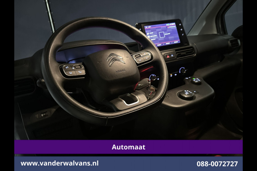 Citroën Berlingo 1.2 PureTech 131pk Automaat **BPM Vrij voor particulier** L1H1 Euro6 Airco | 3-Zits | Camera | Navigatie | Apple Carplay Android Auto, Cruisecontrol, Parkeersensren, Bijrijdersbank