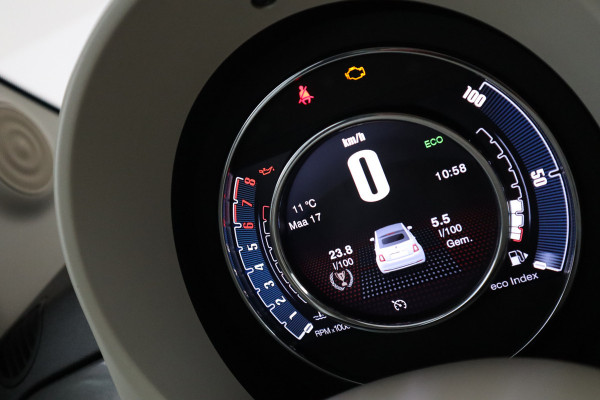 Fiat 500C 0.9 TwinAir Turbo Lounge Cabriolet, Navigatie, Airco