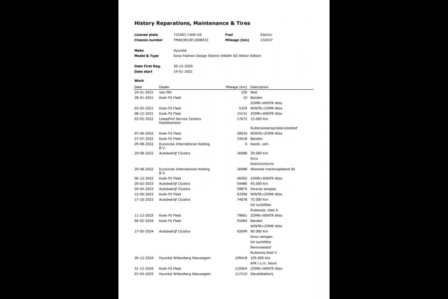 Hyundai Kona EV Fashion 64 kWh|100% SOH|FACELIFT|3-FASE|1/2 LEDER|ACC|NAVI|CAMERA|CARPLAY|STOELVERW|NAVI|ORG.NL|NAP|1e EIG.|IN.BTW