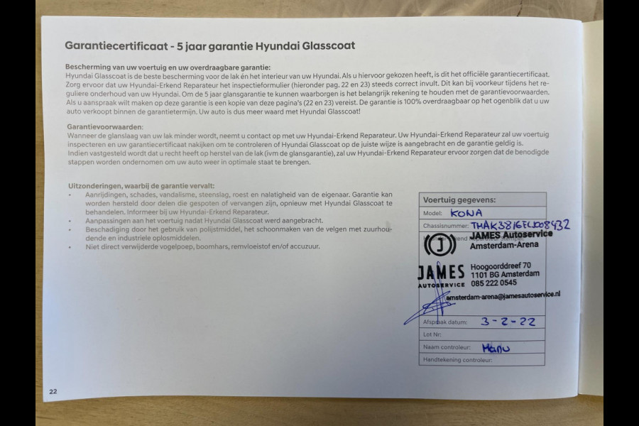 Hyundai Kona EV Fashion 64 kWh|100% SOH|FACELIFT|3-FASE|1/2 LEDER|ACC|NAVI|CAMERA|CARPLAY|STOELVERW|NAVI|ORG.NL|NAP|1e EIG.|IN.BTW