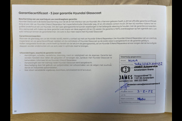 Hyundai Kona EV Fashion 64 kWh|100% SOH|FACELIFT|3-FASE|1/2 LEDER|ACC|NAVI|CAMERA|CARPLAY|STOELVERW|NAVI|ORG.NL|NAP|1e EIG.|IN.BTW