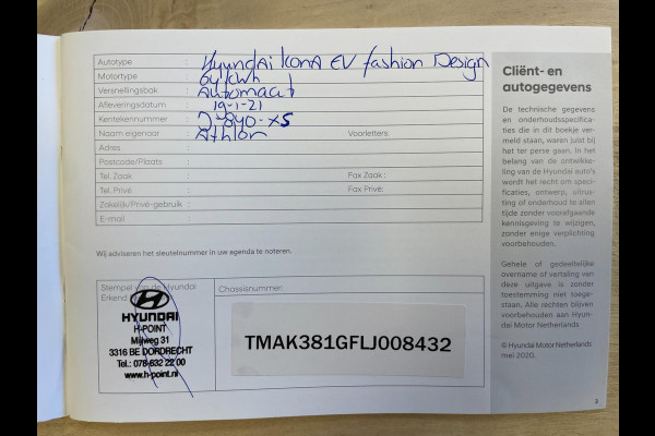 Hyundai Kona EV Fashion 64 kWh|100% SOH|FACELIFT|3-FASE|1/2 LEDER|ACC|NAVI|CAMERA|CARPLAY|STOELVERW|NAVI|ORG.NL|NAP|1e EIG.|IN.BTW